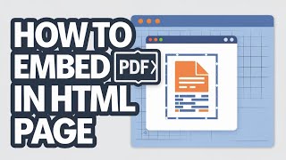 EMBED Pdf Files in HTML Using Html amp Javascript Like a PRO [upl. by Zebada]