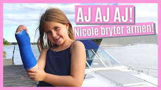 Nicole bryter armen och åker till sjukhus VLOGG [upl. by Kenji523]