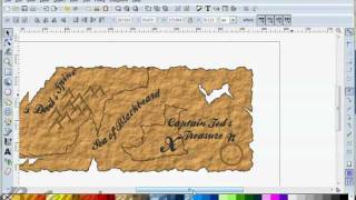 Byteweiser Inkscape Tutorial 6 Pirate Treasure Map [upl. by Nal]