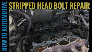 How To Fix Your Toyota 24 L Engines Stripped Cylinder Head Bolts [upl. by Leuqim773]