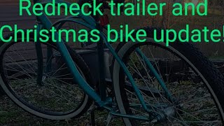 More redneck ingenuity trailer bicycle christmas [upl. by Aicirtam]