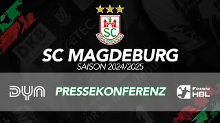 Pressekonferenz SC Magdeburg vs FRISCH AUF Göppingen  DAIKIN HBL  5 Spieltag 2425 [upl. by Cassondra]