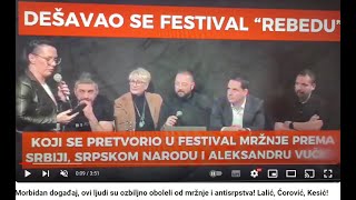 Morbidan događaj ovi ljudi su ozbiljno oboleli od mržnje i antisrpstva Lalić Ćorović Kesić [upl. by Tresa775]