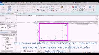 32 Modélisation du vide sanitaire [upl. by Nodnarg]