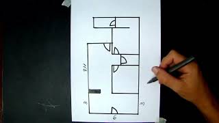 Plan détage de 2 chambres [upl. by Smoot]