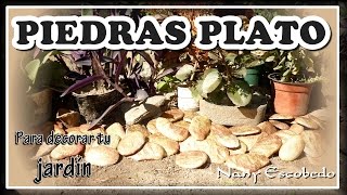 CÓMO HACER PIEDRAS PLATO PARA TU JARDÍN [upl. by Giovanni59]