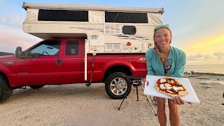 Truck Camping Texas Barrier Island Skottle Cooking Extravaganza [upl. by Ellett]