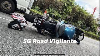 18jan2023 AYE FBS9816E yamaha r3 sideswiped by mercedes abrupt lane changing without due care [upl. by Anilys854]