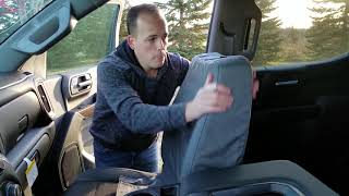 How To Install Seat Covers on 2019 Chevy Trucks [upl. by Drofnil]