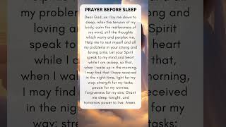 God prayer before sleep  Bedtime prayer  Powerful night prayer [upl. by Westbrook855]