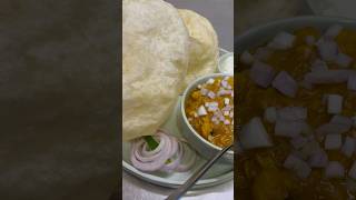 Delhi special breakfast  ￼chole bhature youtubeshorts foodlover vikasdivyakirtimotivation [upl. by Dyche]