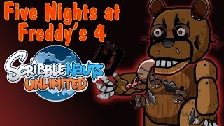 Scribblenauts Unlimited Speed Create Five Nights at Freddys 4 Teaser [upl. by Notniuqal]