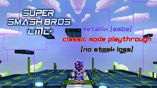 Super Smash Bros Crusade CMC V8  Metallix SMBZ Classic Mode Playthrough No Stock Loss [upl. by Agace888]