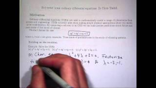 How to solve 2nd order differential equations [upl. by Naffets]