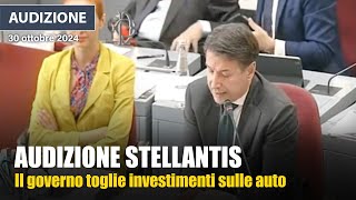 Giuseppe Conte audizione Camera Stellantis il governo chiarisca strategia [upl. by Eimac]