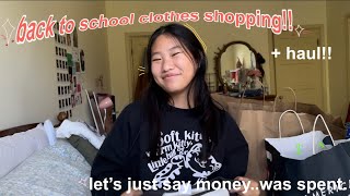 back to school CLOTHES shopping  HAUL 2023 [upl. by Fabien554]