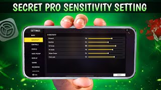 Free Fire Pro Sensitivity Setting 😈  Secret  New Best Sensitivity Setting Free Fire [upl. by Dnaltruoc]