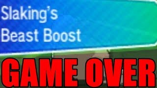 6 BEAST BOOST SLAKING SWEEPS Pokemon Ultra Sun and Ultra Moon Battle [upl. by Dougal]