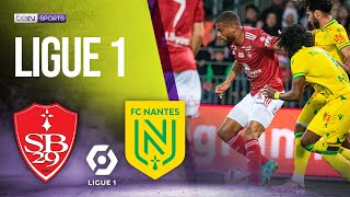 Stade Brest vs Nantes  LIGUE 1 HIGHLIGHTS  050424  beIN SPORTS USA [upl. by Jordana]