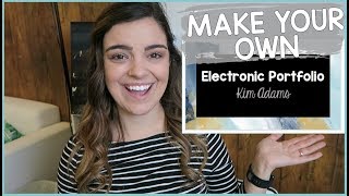 MAKE AN ELECTRONIC PORTFOLIO HOW TO  Elementary in the Mitten [upl. by Pate]