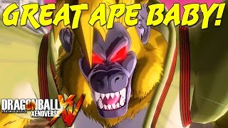 Great Ape Baby Surprise  Xenoverse Mod Battles w Kaggy [upl. by Nowtna]