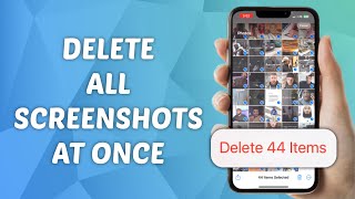 How to Delete All Screenshots At Once on iPhone [upl. by Akcire]