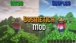 🎨 COSMETICOS UNICOS en MINECRAFT  Cosmetica mod 120 [upl. by Folger183]