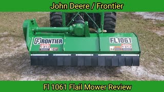 John Deere  Frontier FL1061  61quot Flail Mower Review from Naples Lawn Service [upl. by Arytahs919]