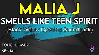 Malia J  Smells Like Teen Spirit  Karaoke Instrumental  Lower [upl. by Yhtuv424]