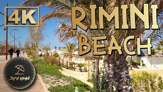 SPIAGGIA DI RIMINI IN PRIMAVERA 4K – Rimini Italy [upl. by Soisinoid]