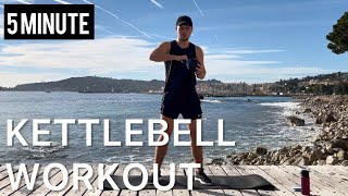 5 MINUTE KETTLEBELL WORKOUT  FULL BODY WORKOUT [upl. by Amme]