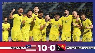 Malaysia 10  0 Papua New Guinea  Perlawanan Antarabangsa Tier 1 [upl. by Lyreb]