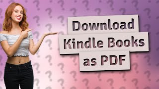 How do I download Kindle books to my computer PDF [upl. by Cynarra]