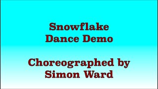 Snowflake  Line Dance Dance Demo [upl. by Lurette]