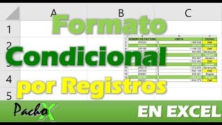 Formato condicional para resaltar registros completos de una base de datos  Microsoft Excel [upl. by Snook]