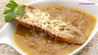 Sopa de cebolla una receta para los días más fríos  Cocina Abierta de Karlos Arguiñano [upl. by Natsuj]