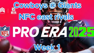 NFL Pro Era 2025 2023 Kickoff Cowboys vs Giants Week 1 [upl. by Sev796]