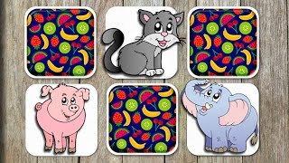 Animal Matching Game for Kids  App Gameplay Video [upl. by Ognimod]