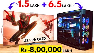 Rs 8 LAKH 😱😱 Gaming PC  4090  48 inch OLED MONITOR  9532777615  Mr Pc Wale [upl. by Elyrrad]