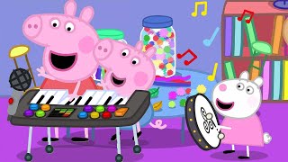 Making Music  Peppa Learns To Make a Musical Instrument  Peppa Official Family Kids Cartoon [upl. by Sudbury]