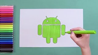 How to draw Android Logo [upl. by Eglantine178]