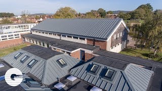 RMER LOC Standing Seam Metal Roof System  Clyst Vale Community College 2019 [upl. by Childs]