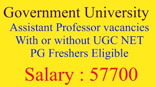 Gurugram University  Aasistant professor vacancies  multiple subjects [upl. by Barthol]