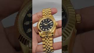 Rolex Gold Black Dial Premium Lot Copy [upl. by Ydnirb]