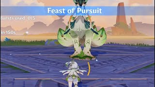 Keqing vs Jadeplume Terrorshroom Max Difficulty Steadfast  Feast of Pursuit  Genshin Impact 51 [upl. by Florri652]