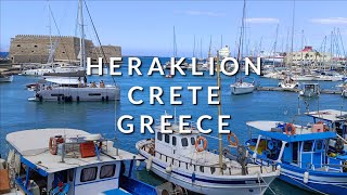 Heraklion Crete Greece 4th of July 2024 Walking Tour [upl. by Kcyrred]