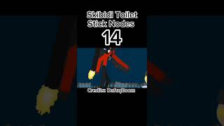 Skibidi Toilet Stick Nodes 14 shorts [upl. by Tserrof649]