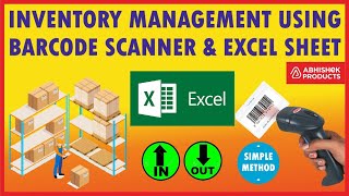 📊 Manage Stock with Excel amp Barcode Scanner Simple Method  Buy  AbhishekIDcom [upl. by Anelra881]