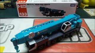 Tomica unboxing no133 Kobelco All Terrain Crane KMG5220 [upl. by Acisse]