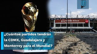 ¿Cuántos partidos tendrán la CDMX Guadalajara y Monterrey para el Mundial 2026 [upl. by Jerol397]